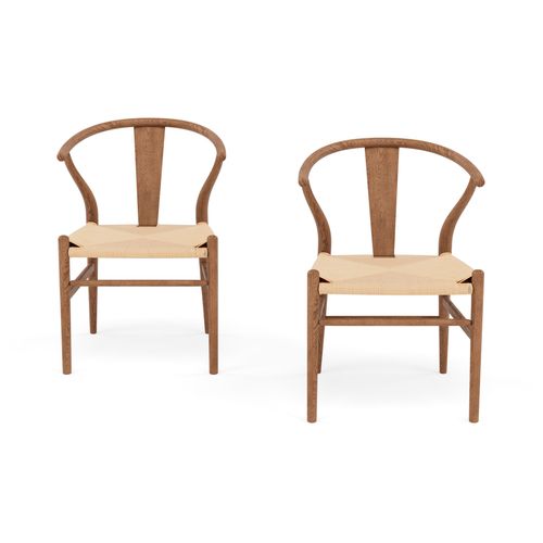 Bergen - Lot De 2 Chaises - Bois D'hêtre