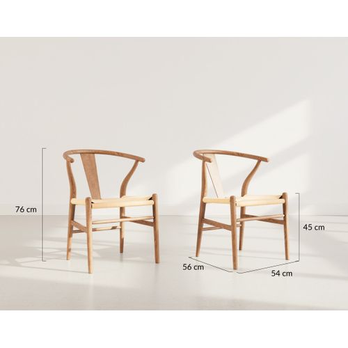 Bergen - Lot De 2 Chaises - Bois D'hêtre