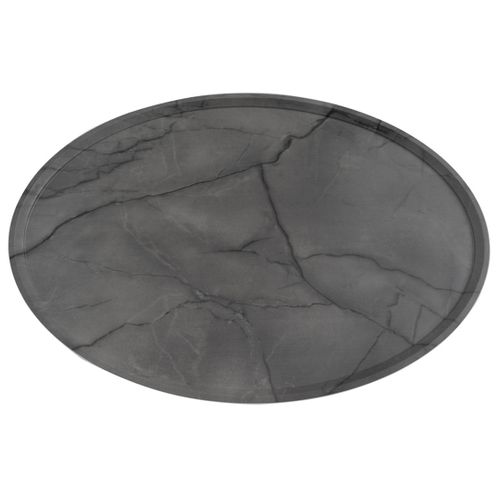 Helsinki - Table Basse - Effet Marbre - 80 Cm Gris