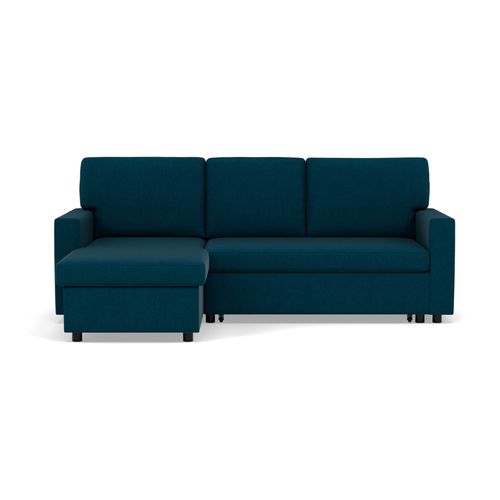 Meiya - Canapé D'angle Réversible 4 Places Convertible Avec Coffre En Tissu