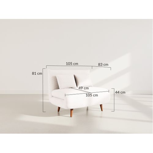 Lumi - Banquette Convertible Clic-clac 1 Place En Velours Côtelé