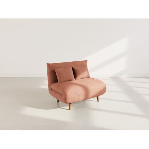 Lumi - Banquette Convertible Clic-clac 1 Place En Velours Côtelé