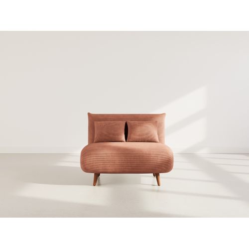 Lumi - Banquette Convertible Clic-clac 1 Place En Velours Côtelé