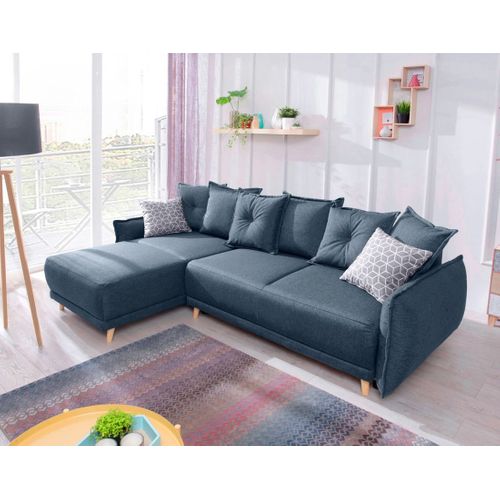 Lena - Canapé D'angle Réversible Convertible - 4 Places - Style Scandinave