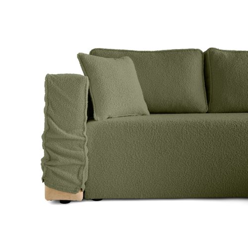 Housse En Tissu Bouclette Pour Canapé Déhoussable Topaze