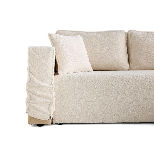 Housse En Tissu Bouclette Pour Canapé Déhoussable Topaze