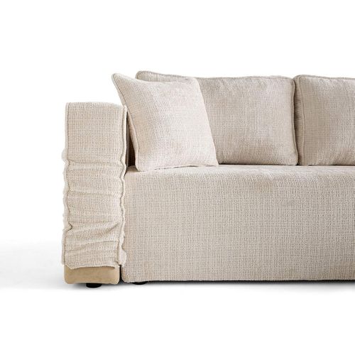 Housse En Velours Texturé Pour Canapé Déhoussable Topaze