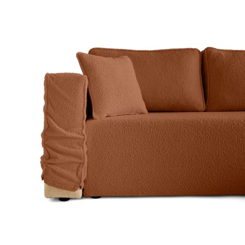 Housse En Tissu Bouclette Pour Canapé Déhoussable Topaze