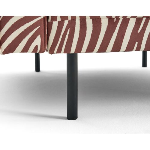 Charlie - Fauteuil Zèbre En Velours