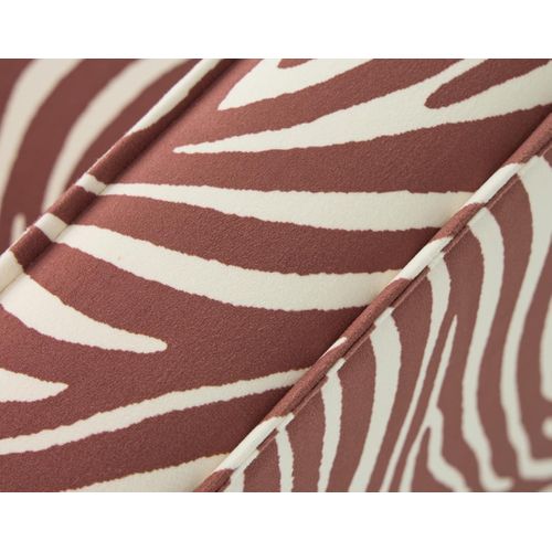 Charlie - Fauteuil Zèbre En Velours