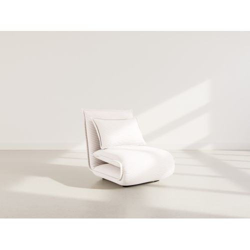 Candice - Banquette 1 Place Convertible Clic-clac En Velours Côtelé