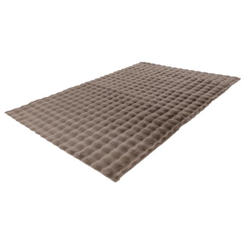 Sweety - Tapis - 160x230 Cm - En Fausse Fourrure Taupe