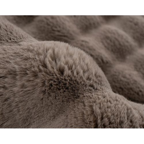 Sweety - Tapis - 160x230 Cm - En Fausse Fourrure Taupe