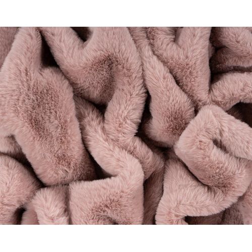Joy - Plaid - 150x200cm - En Fausse Fourrure Rose