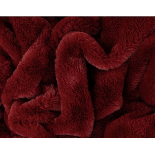 Joy - Plaid - 150x200cm - En Fausse Fourrure Rouge