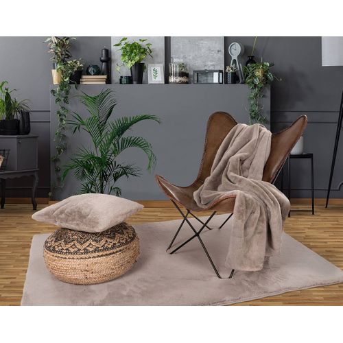 Joy - Plaid - 150x200cm - En Fausse Fourrure Taupe