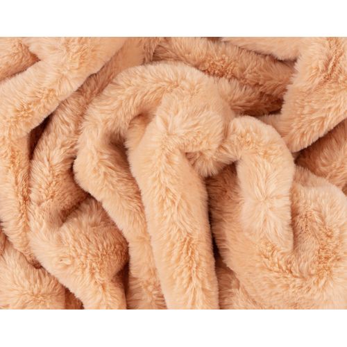 Joy - Plaid - 150x200cm - En Fausse Fourrure Corail