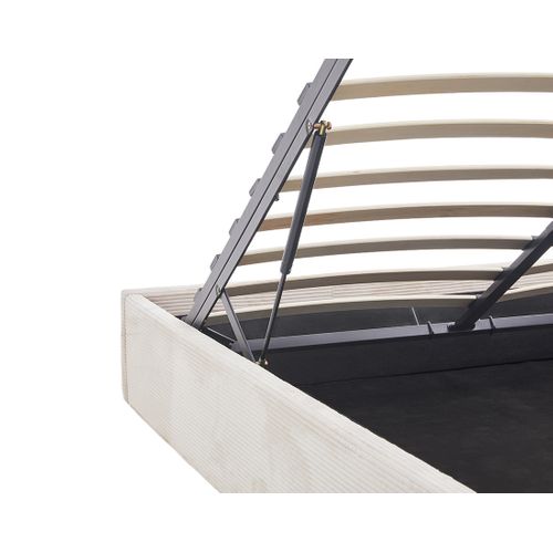 Isa - Lit Coffre - 160x200 Cm - En Velours Côtelé