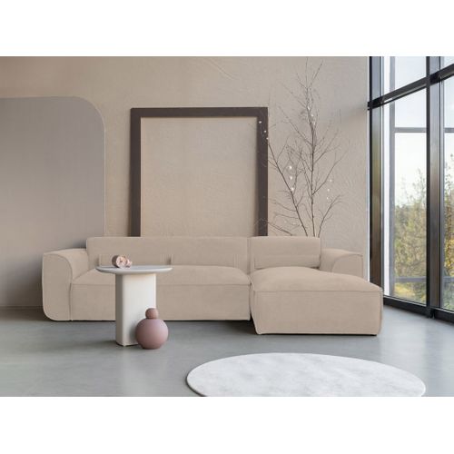 Felix - Canapé Modulable D'angle Droit 4 Places En Tissu Texturé