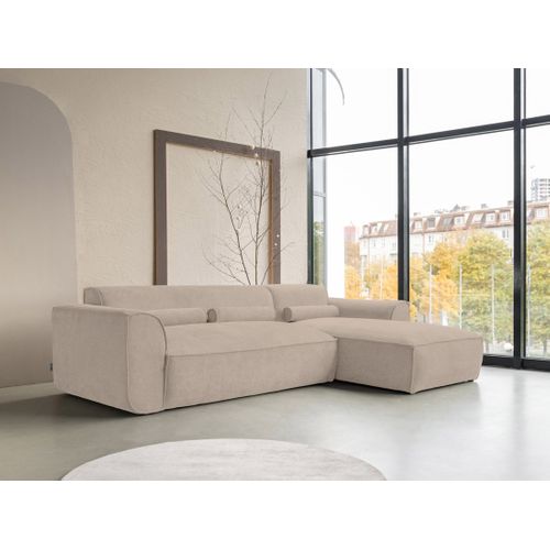 Felix - Canapé Modulable D'angle Droit 4 Places En Tissu Texturé