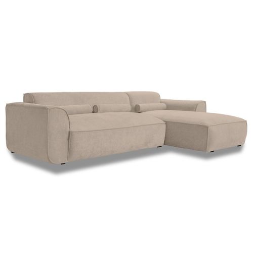 Felix - Canapé Modulable D'angle Droit 4 Places En Tissu Texturé