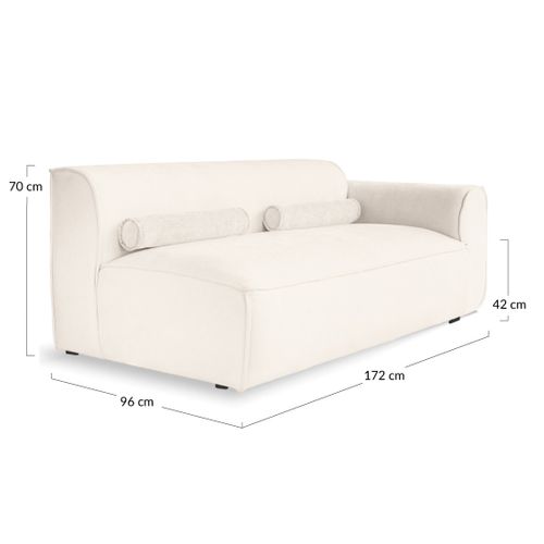 Felix - Module D'assise Droit En Tissu Texturé