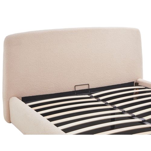 Juliette - Lit Coffre - 160x200 Cm - En Tissu Bouclette