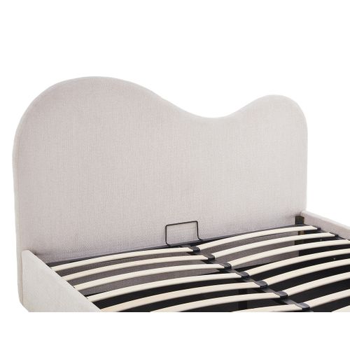 Lucas - Lit Coffre - 160x200 Cm - En Velours Texturé