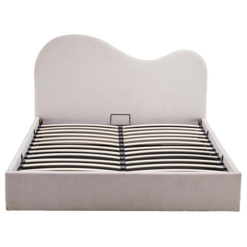 Lucas - Lit Coffre - 160x200 Cm - En Velours Texturé