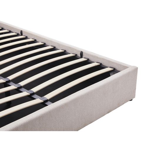 Lucas - Lit Coffre - 160x200 Cm - En Velours Texturé