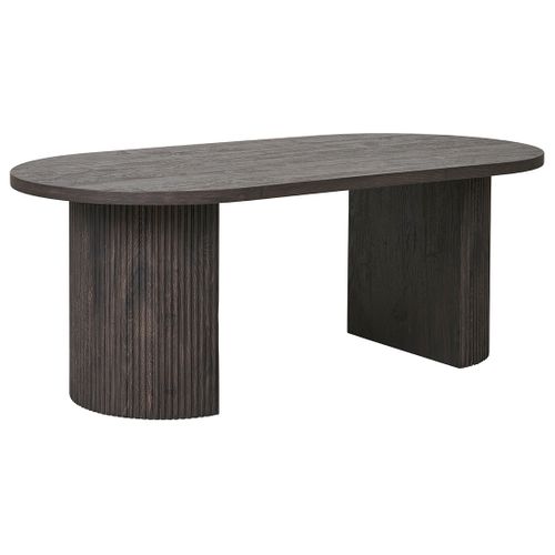 Oliva - Table Basse - Effet Bois - 120 Cm Noir