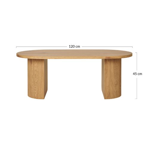 Oliva - Table Basse - Effet Bois - 120 Cm Noir