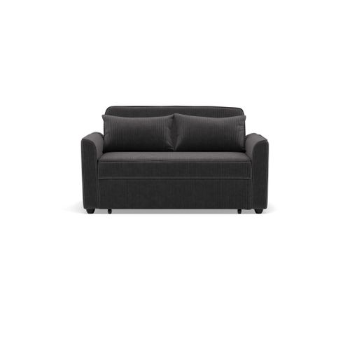 Ernest - Canapé Droit 2 Places Convertible En Velours Côtelé