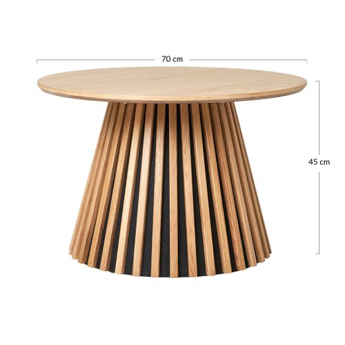 Kala - Table Basse - Chêne - 70 Cm Bois