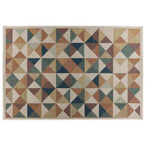 Noumea - Tapis Rectangulaire Motif Géométrique - Intérieur Et Extérieur - Multicolore