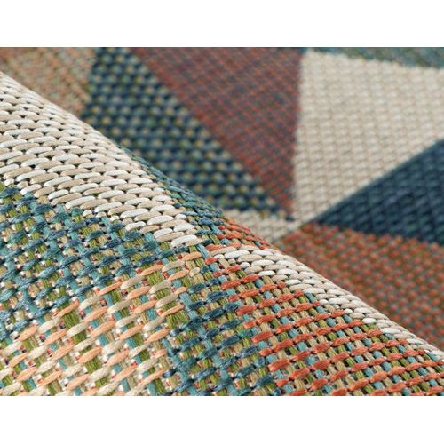 Noumea - Tapis Rectangulaire Motif Géométrique - Intérieur Et Extérieur - Multicolore