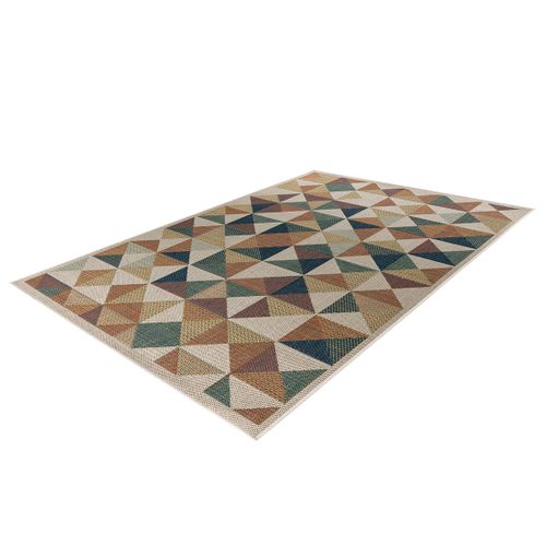 Noumea - Tapis Rectangulaire Motif Géométrique - Intérieur Et Extérieur - Multicolore