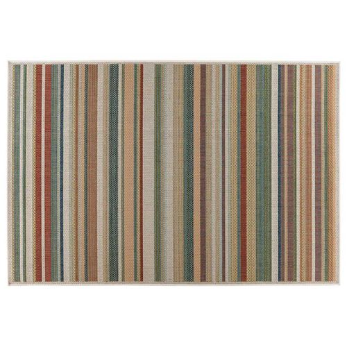 Noumea - Tapis Rectangulaire Motif Rayure - Intérieur Et Extérieur - Multicolore
