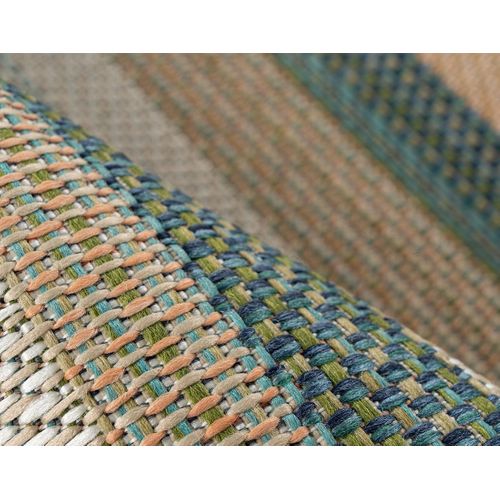 Noumea - Tapis Rectangulaire Motif Rayure - Intérieur Et Extérieur - Multicolore