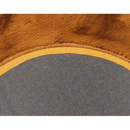 Joy - Tapis Organique - Fausse Fourrure - Orange