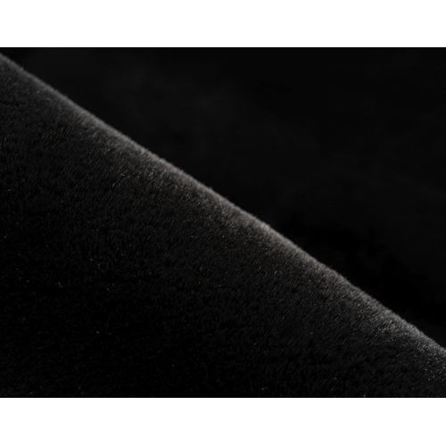 Joy - Tapis Organique - Fausse Fourrure - Noir