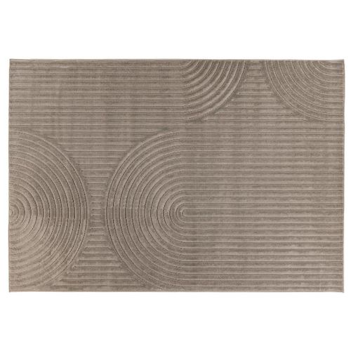 Rio - Tapis Rectangulaire Motif Abstrait - Intérieur Et Extérieur - Taupe