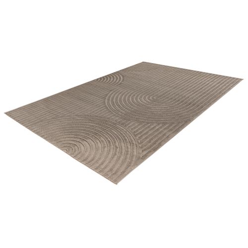 Rio - Tapis Rectangulaire Motif Abstrait - Intérieur Et Extérieur - Taupe
