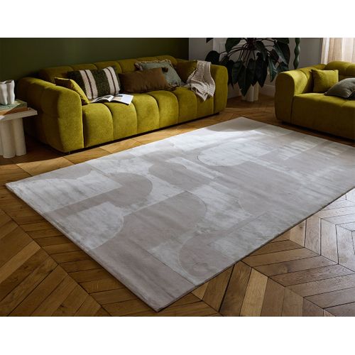 Telio - Tapis Rectangulaire Motif Bohème - Taupe - 80x150 Cm