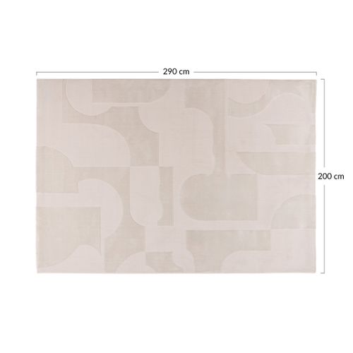 Telio - Tapis Rectangulaire Motif Bohème - Taupe -  200x290 Cm