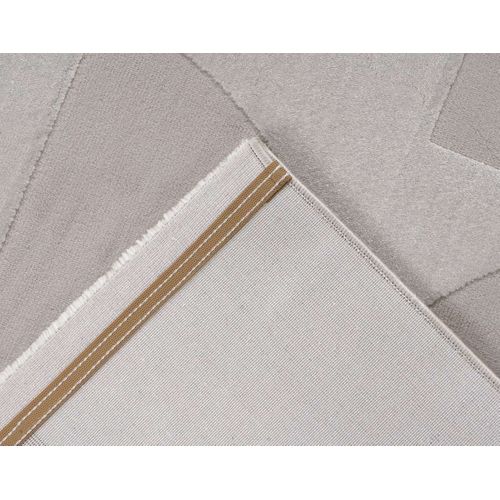 Telio - Tapis Rectangulaire Motif Géométrique - Taupe -  120x170 Cm