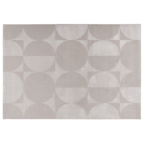 Telio - Tapis Rectangulaire Motif Géométrique - Taupe - 160x230 Cm