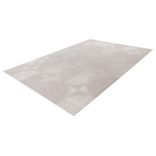 Telio - Tapis Rectangulaire Motif Géométrique - Taupe -  200x290 Cm