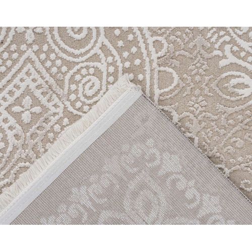 Telio - Tapis Rectangulaire Motif Oriental - Taupe -  80x150 Cm