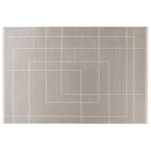 Telio - Tapis Rectangulaire Motif Graphique - Taupe - 160x230 Cm